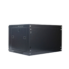 19'' Room Network Server Rack Enclosure Black Wall Mount SPCC Steel 100kg Load 4U-18U