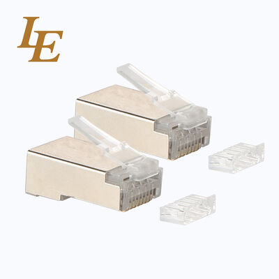 FTP 8P8C Copper Ethernet RJ45 Connector 4P4C 4P2C Keystone Jack