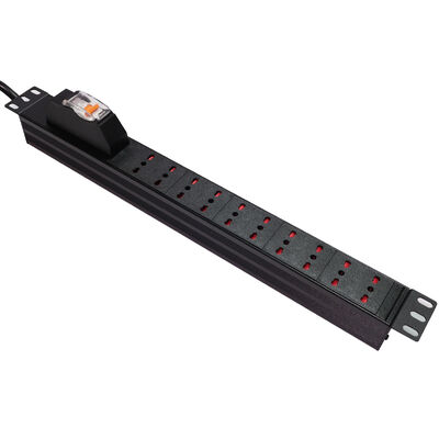 Data Center Rack Cabinet Featuring Integrated Power Distribution Units and Surge Protection Devices for Power Management