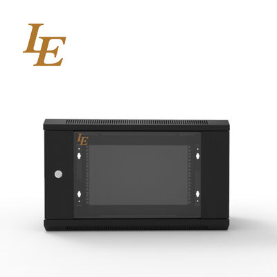 19 Inch 4U-18U Front Tempered Glass Door Wall Mount Custom Size Network Cabinet with 1.2MM Thickness