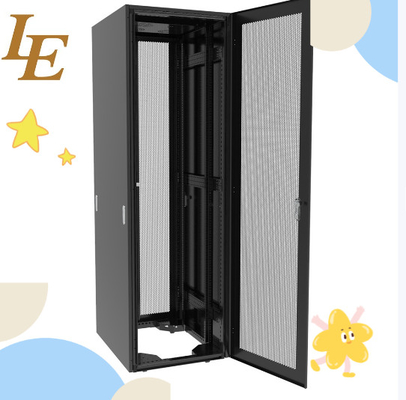 SF OEM 19 Serwer Rack Cabinet 18U - 47U Dziewięć składanych ram z podwójnymi otwartymi tylnymi drzwiami