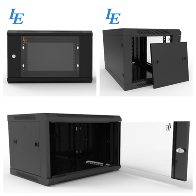 LE WS3 9U 12U Płaskości Packing Wall Mounted Network Cabinet Data Center Rack CE / ROSH
