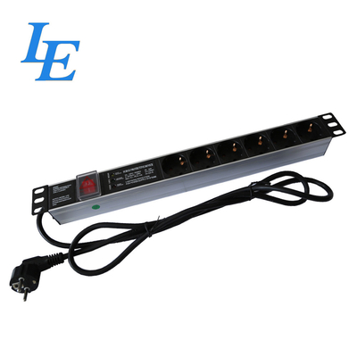 Niemcy Typ 10 Inch 19 Inch Server Rack Pdu Przeciążenie Przeciążenia Ochrona Czarny